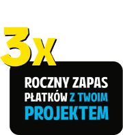 3x roczny zapas płatków z Twoim projektem